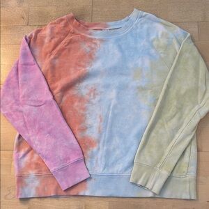 Old Navy Pastel Tie-Dye Crewneck Sweatshirt in Pink, Orange, Blue, Green